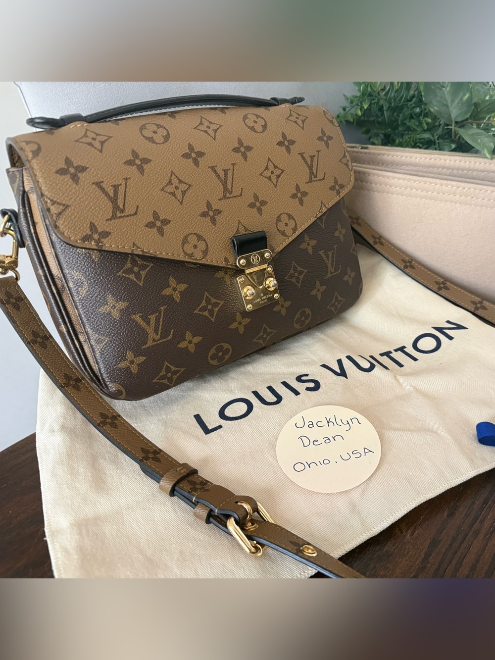 Louis Vuitton Monogram Reverse Pochette Metis
